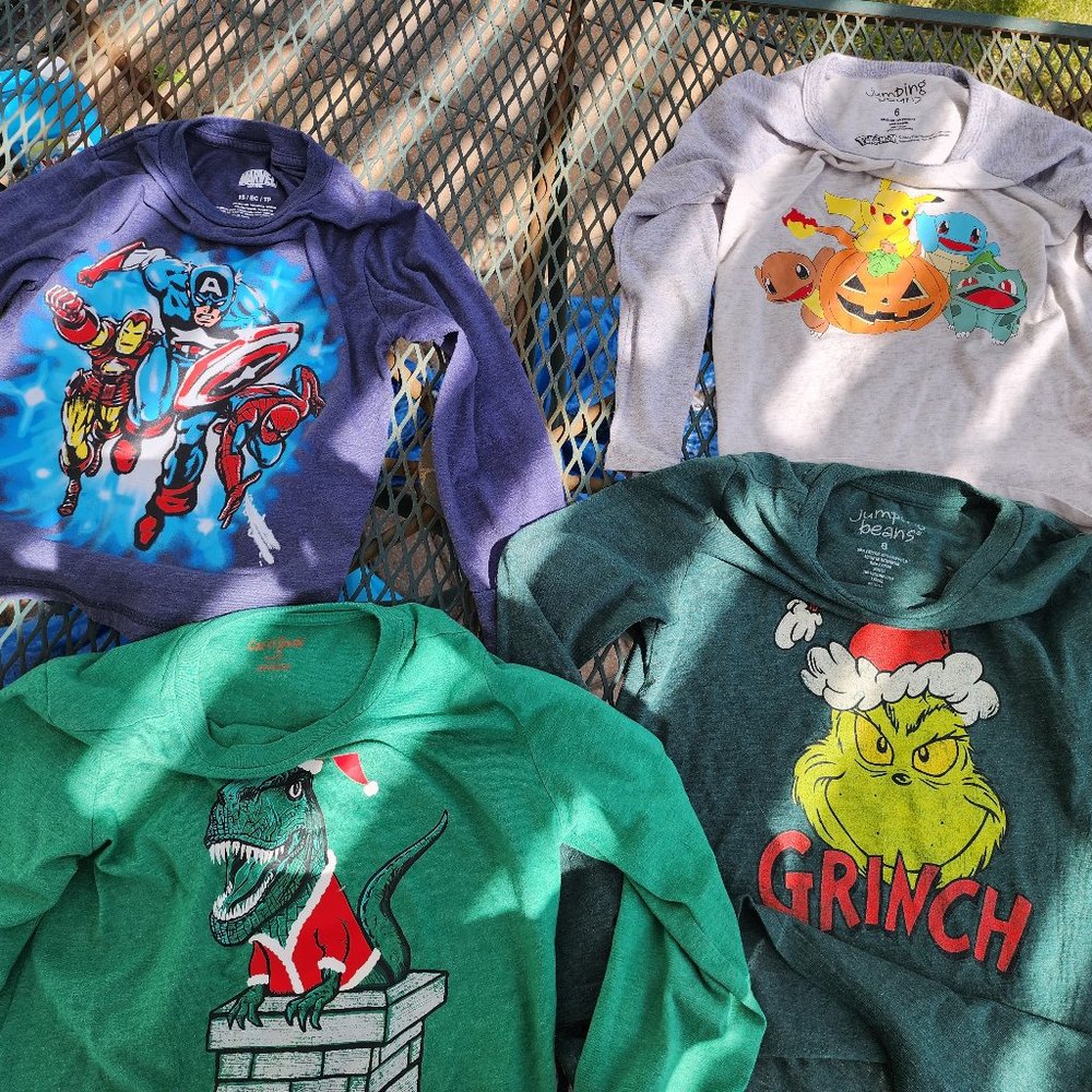 Set of 4 long sleeve shirts
